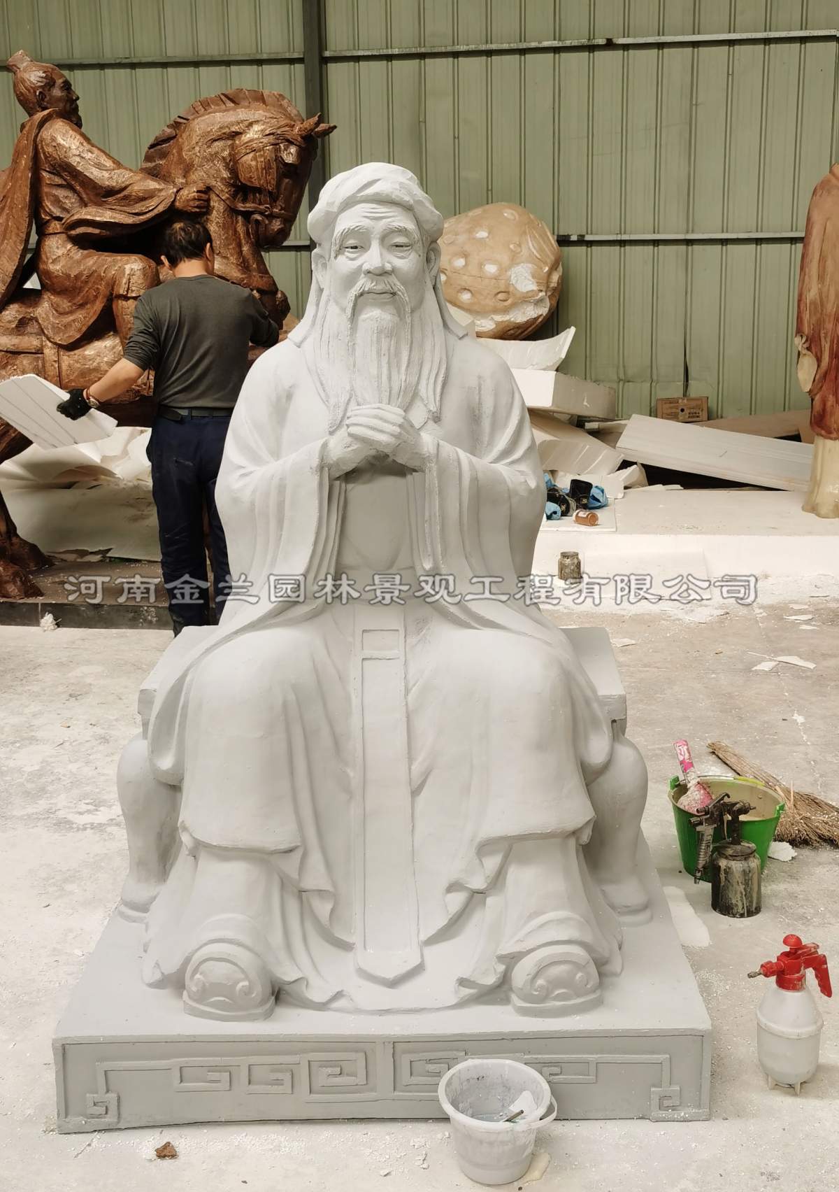 郑州博物馆人物雕塑设计制作